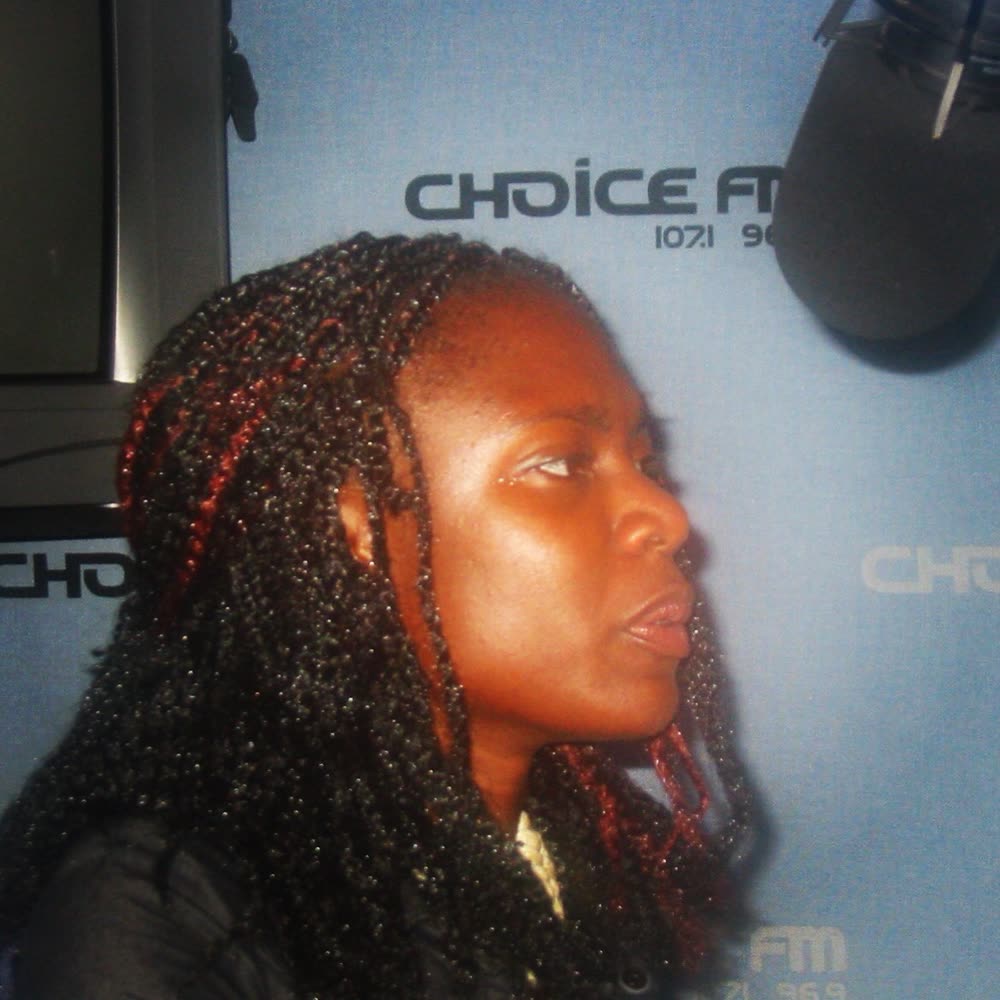 Dami Rock in the Choice FM radio studio